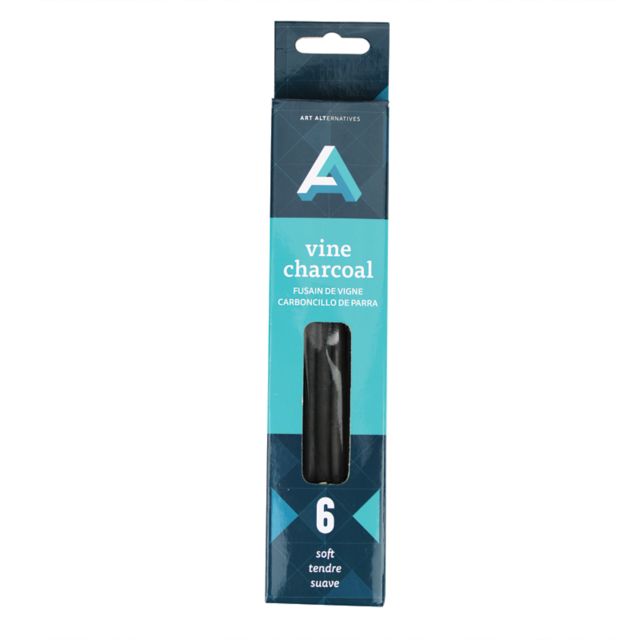 CHARCOAL VINE THIN SOFT 6/BX