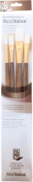 BRUSH WHT TAKLON VALUE 3PK