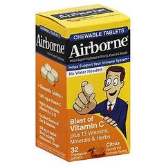 AIRBORNE 32CT CHEWABLE CITRUS