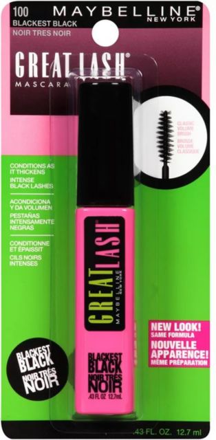 MASC GREAT LASH BLACKEST BLACK