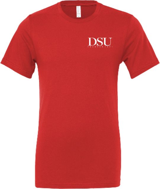 Delaware State Bella + Canvas Jersey Cotton T Shirt DSU Academic Without Flags - ONLINE ONLY