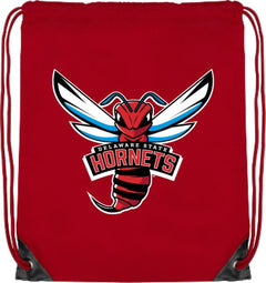 Delaware State Drawstring Backpack Delaware State Primary Athletic Mark - ONLINE ONLY