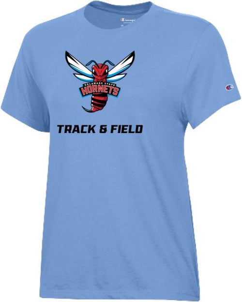 Delaware State Champion Womens Core Short Sleeve Tee Delaware State Track and Field - ONLINE ONLY