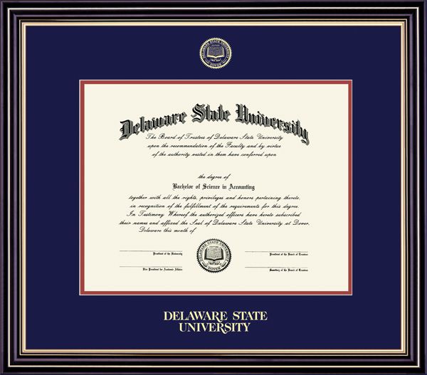 Delaware State University 8'' x 10'' Prestige Diploma Frame