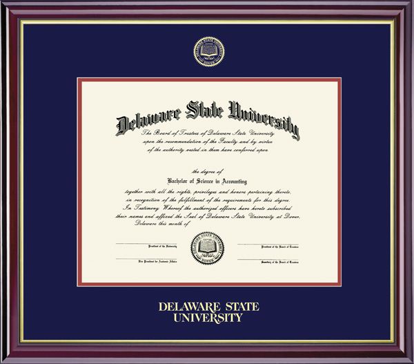 Delaware State University 8'' x 10'' Windsor Diploma Frame