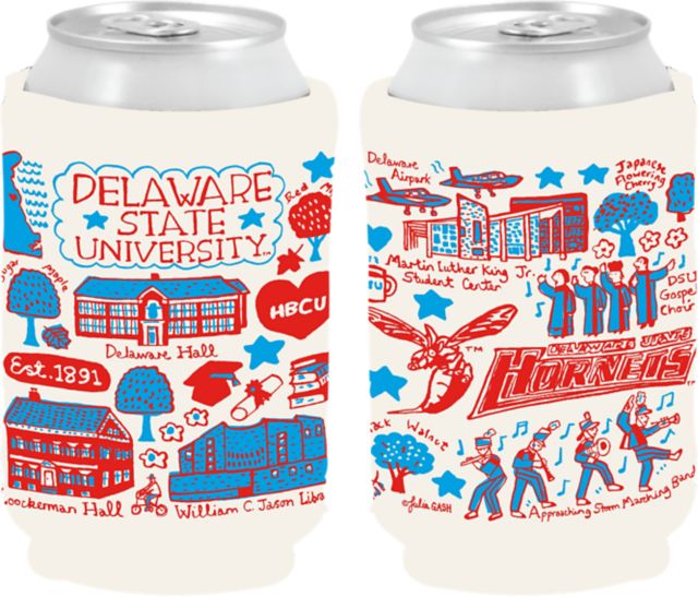 Delaware State University Julia Gash Can Coozie