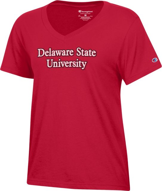 Delaware State University Women's V-Neck Short Sleeve T-Shirt